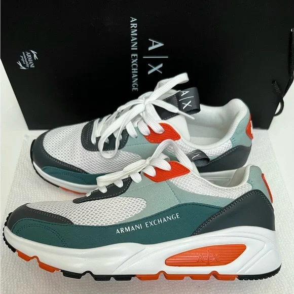 Armani Exchange Men’s Colorblock Sage/Gray/Orange Amazon.com: Armani Exchange A|X AX4104S Sunglasses, Matte  main image 4